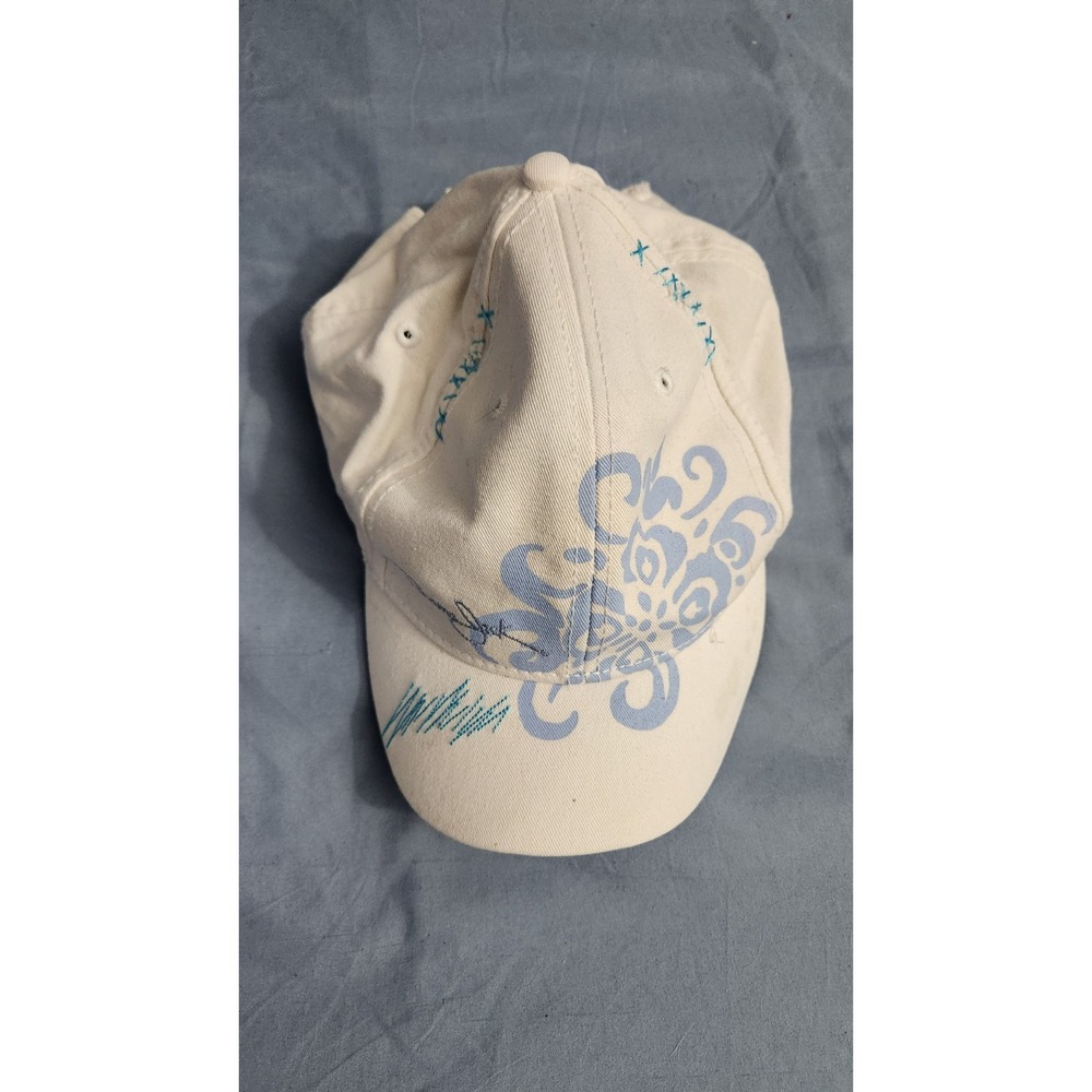 ORIGINAL PANAMA JACK White Baseball Hat Adjustable Strapback 08/One Size Cotton